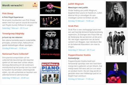 Verwacht in het theater